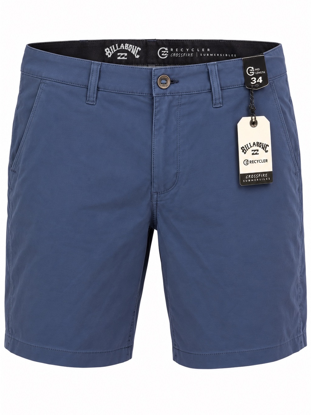 Billabong Crossfire Wave Washed Men's Hybrid Shorts Slate Blue Size 34 NWT
